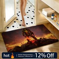 Soft Absorbent Non-Slip Rug Game Doom Floor Mat Home Decor Doormat Bedroom Floor Mat Shower Carpet 40x60cm