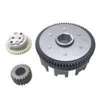 3pcs Tc125/150/TMX 155 Speed Clutch Housing 70T 37T 21T Clutch Basket Assy  Motorcycle Parts 3pcs Full Set