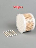Boxed Double-Headed Cotton Swabs, Cotton Buds, Household Makeup Remover Swabs, Ear Cleaning Wooden Buds