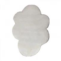 Area Bedroom Playroom Classroom Kids Nursery Rugs, Small White Cloud Decor Doormat Shower Bath Mat,  15 x23