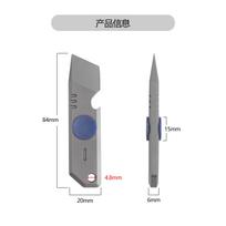 360° Rotation TC4 Titanium Crowbar Multi-functional Screwdriver Fidget Spinner Portable Crowbar Bottle Opener Edc Tool WC02