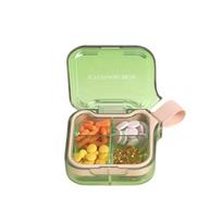 4/7 Grids Portable Pill Box Food-Grade Damp-Proof Travel Medicine Case Clear Cover with Handle Mini Vitamin Container