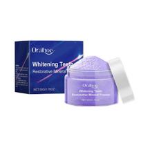 Limited time!!Oralhoe Purple Brightening Tooth Powder Gently Cleanses The Mouth, Freshens Breath And Cleanses Teeth