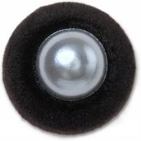 Jibbitz/  Black Velvet Pearl |One Size| Black Velvet Pearl