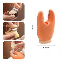 texture2 In 1 Garlic Peeler Manual Peeling Tool Soft Silicone Clips Quick Garlic Skin Remover for Kitchen Chef Use