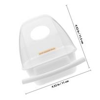 Plastic Bird Feeder for Cage Outdoor Bird Food Container Large Capacity Clean Buckle Design Parrot Rabbit Hamster balta