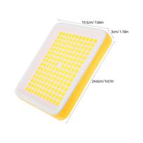 Rabbit Litter Box Rectangular Design Small Pet Toilet for Bunny Ferret Chinchilla Guinea Pig Hamster Non Tipping Grate geltona