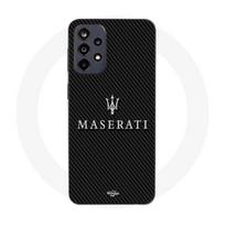 Case - Maniacase - Samsung Galaxy A52 4G - Maserati - Carbon - Black Silicone juoda