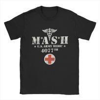 2025 Novelty Mash 4077 TV Show T-Shirt Men Women Cotton T Shirt Short Sleeve Tee Shirt Clothing Summer Tops Streetwear Oversized XXXXL