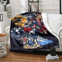 Animacinis žaidimas Hollow Knight 3D spausdintas pledas, minkštas ir patogus šiltas pledas, naudojimui lovoje, sofai, lauko kelionėms dangalas#(5) 75X95CM pilka spalva