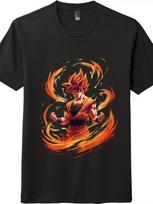 'Dragon Ball''Super Saiyan Goku Anime Marškinėliai|Unisex Marškinėliai Laisvalaikio Trumpomis Rankovėmis 2XL