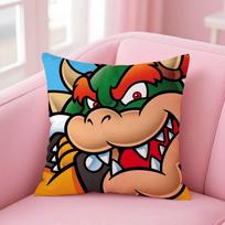 Super Cute Style M-Mario Game Pillow Case Pattern Printed Pillowcase For Living Room Sofa Cushion Cover & Bedroom Decor 12x12Inch