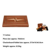 Inkrustuotas Backgammon Vakarų Žemės Karo Šachmatų Rinkinys Klasikinis Strateginis Stalo Žaidimas Su Akrilo Medinėmis Žaidimo Figūrėlėmis, Kauliukų Puodeliais 11-17 Colių