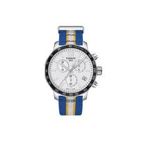 Tissot Quickster Kvarcinis Judėjimas NBA Specialusis Leidimas Golden State Warriors Vyriškas Laikrodis 42mm Baltas Ciferblatas Nerūdijančio Plieno Korpusas Nailoninis Dirželis T0954171703715 Blue Strap
