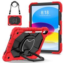 Tablet Protective Case Suitable for iPad A16 11Th ()/Ipad 10.9 10Th () with Satchel Stand 12 Colors Available iPad 10th 10.9-inch raudona juoda spalva