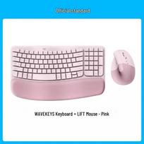 Logitech WAVE KEYS LIFT COMBO Wireless Ergonomic Keyboard and Mouse Combo