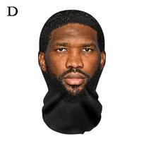 New 3D Printed Mask Full Face Mask Simulation Character Celebrity Face Funny Headgear for Fans Cosplay Role Play Face Mask