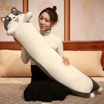 Cartoon Animal Dinosaur Cat Rabbit Husky Bread Plush Playthings Stuffed Gentle Extended Sleep Pillow Doll Cushion Present 85cm