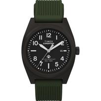 Unisex Laikrodis Timex Expedition TW2Y18000 Kvarcinis 5 ATM Atsparus vandeniui Mineralinis Stiklas Juodas Ciferblatas Žalvaris [TIMEX] [Naudotas] juoda