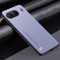 Prabangus PU odinis dėklas, skirtas OnePlus Nord 4 galinis dangtelis Matinis silikonas, atsparus smūgiams, visiškai apsaugantis telefono dėklas, skirtas OnePlus Nord4 5G For OnePlus Nord 4 šviesiai violetinė spalva