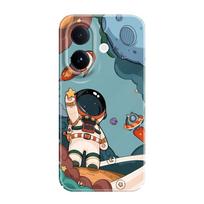 Flying Astronaut Phone Case For VIVO V60 V50 V40 Lite V27 V25 V23 V23E V20 Pro 4G 5G Film Hard Cover V23 5G