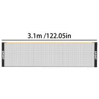 Foldable Tennis & Volleyball Net Height Adjustable Weatherproof Portable Backyard Sports Net for Beach Court Driveway Playground