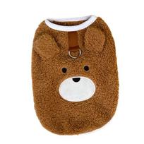 Fleece Warm Winter Puppy Clothes Chihuahua Outfits Yorkies Poodle Jacket Dog Vest Pet Supplies French Bulldog Pug Teddy Coat (Brown,XS) ruda