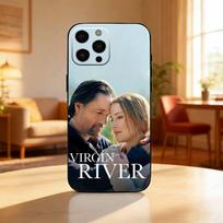 V-Virgin R-River Phone Case For iPhone17,16,15,14,13,12 Plus,Max Soft Silicone Black Cover iPhone17PRO