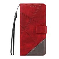 For Samsung S23 Ultra Wallet Phone Case With Tpu Pu Material And Card Slot For Drop Protection raudona