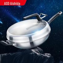 ASD Titanium Non-stick Stir-fry Wok with Standable Lid
