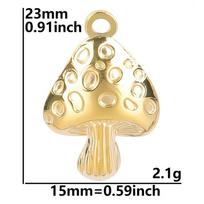 3pcs Fashion Plant Tulip Sunflower Mushroom Cherry Stainless Steel Charm Pendant For Jewelry Making Strawberry Charms Materials