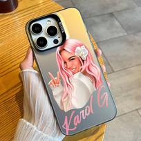 HOT Rapper Star K-Karol-G Phone Case For iPhone 16 17 15 14 12 13 Pro Max Black Candy Matte Shockproof Cover iPhone13PROMAX