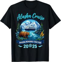 Funny Matching Family Friends And Group Alaska Cruise 2025  unisex  T-Shirt Mens Womens Tees Top S