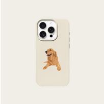 Golden retriever pattern phone case suitable for iPhone 17 16 15 14 13 12 11 Pro/Max/Plus anti drop and shockproof back cover iPhone 16 PLUS juoda