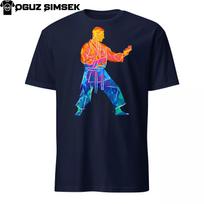 Abstract Colorful Silhouette Man Kimono Karate Training Tee Unisex T-Shirt Mens Womens Tees Top XL