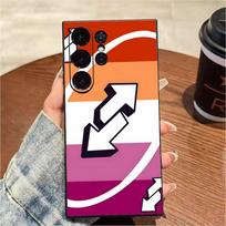 Lesbian Colorful Panting Phone Case For Samsung S25,S24,S21,S22,S23,S20,Ultra,S26,Plus,Fe,Note,5G Black Cover Samsung S25ULTRA