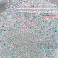 Ins Sea Salt Bubble Nail Art Irregular Drill Small Colorful Aurora Nail Charms Diamond Mixed Transparent Nail Decorations