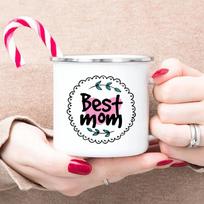 Geriausia mama emalio puodeliai Mamos gimtadienio dovanos Geriausia mama pasaulyje puodelis Motinos dienos dovana mamai Kavos ir arbatos puodeliai Motinos gėrimų puodelis 360ml