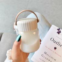 200ml Mini Glass Water Bottle Cute Shaker Glass Cups With Lid Handle For Coffee Juice Matcha Tea Girl Woman Leak-Proof Tumbler 200ml ruda