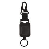 60cm Duty Metal Retractable Carabiner Keychain Belt Outdoor Reels Eagle Beak Buckle Reinforced Steel Wire Easy Pull Back Clip