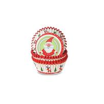 100Pcs Multi Color Christmas Cupcake Paper Cups Wrapping Cups Paper Cake Forms Merry Cake Mold Greaseproof Muffin Cupcake Liners