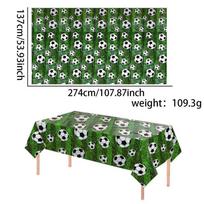 World Cup Soccer Tablecloth Decorations  Sports-Themed Birthday Party Decorations  Soccer Backdrop 137*274cm large football
