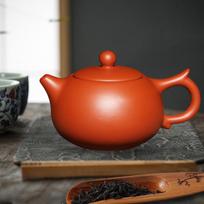 Traditional Teapot Loose Tea Handmade Classic Hand Painted Tea Kettles raudona