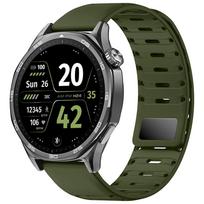 22mm Silicone Strap For Huawei Watch 5/4/3 GT5-4-3-2 46mm Magnetic Bracelet Amazfit Bip 5-6/Balance 2 Xiaomi Watch S4 S3 S2 Belt Huawei Watch 5 46mm armijos žalia spalva