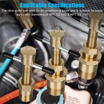 15mm 22mm Olive Remover Puller Removal Tool Solid Brass Copper Tube Fitting For Npt 1/2 Inch Npt 3/4 Inch Pipes Car Accessories