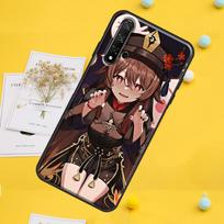 Hu Tao Genshin Impact Cartoon For Huawei Nova Y70 Y91 Y90 Y60 Y72 Y61 9 10 SE 12i 12s 11i 5T P60 Pro P20 P30 P40 Lite Case Huawei P40 Lite 4G