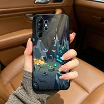 Retro G-Geometry D-Dash Game Black Soft Silicone Phone Case for Samsung Ultra S25, S24, S21, S22, S23, S30, Plus, FE, Lite Samsung S26Plus