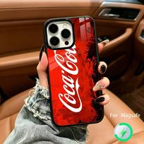 Hot C-Coca Drinks C-Cola Phone Case For IPhone17 16 15 14 13 12 11  Pro Max 16/15/14Plus Wireless Charger Cover Funda iPhone16