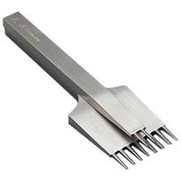Premium-High Quality Sharp Leather Chisel French Style Pricking Iron Die-Steel Leather Punching Tool Polish-3.85Mm sidabras