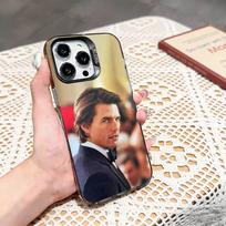 Tom Cruise Phone Case For iPhone 17,16,15,14,13,12,11 Plus,Pro Max,XS,Colored silver phone case iPhone15promax